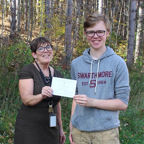 Nathan ReceivesNational Merit Scholarship Letter of Commendation from Mrs. Bain-Lucey Nathan ReceivesNational Merit Scholarship Letter of Commendation from Mrs. Bain-Lucey